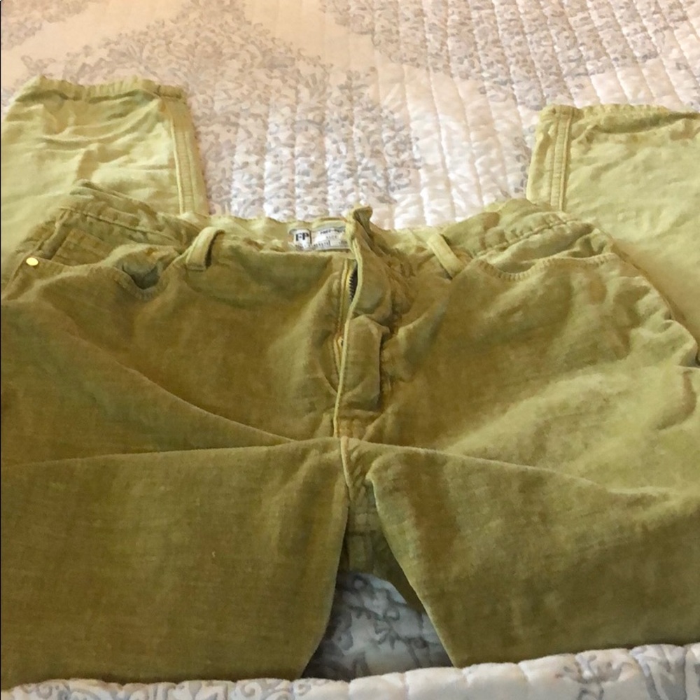 Free people velvet pants